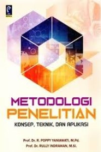 Image of Metodologi Penelitian Konsep , teknik dan aplikasi